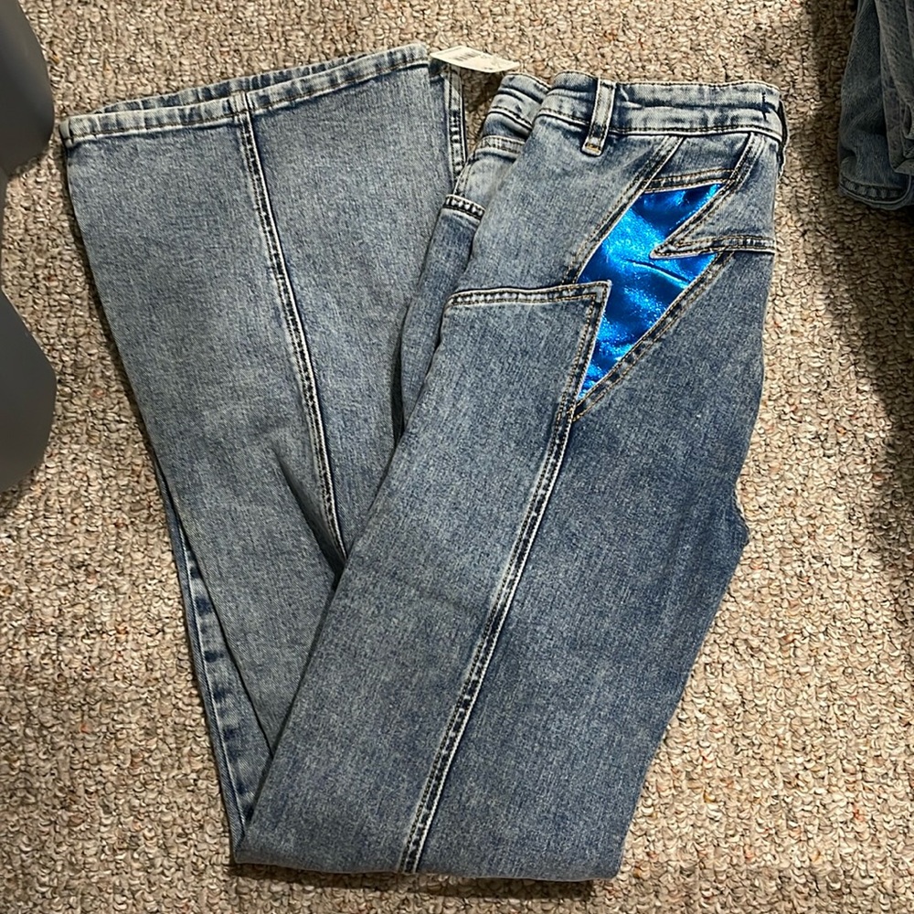 Free People Lightning Butt Flare Jeans